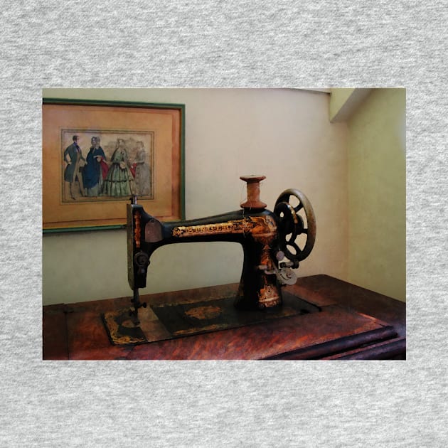 Sewing - Sewing Machine and Lithograph by SusanSavad